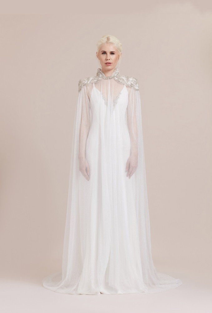 jenny packham bridal cape