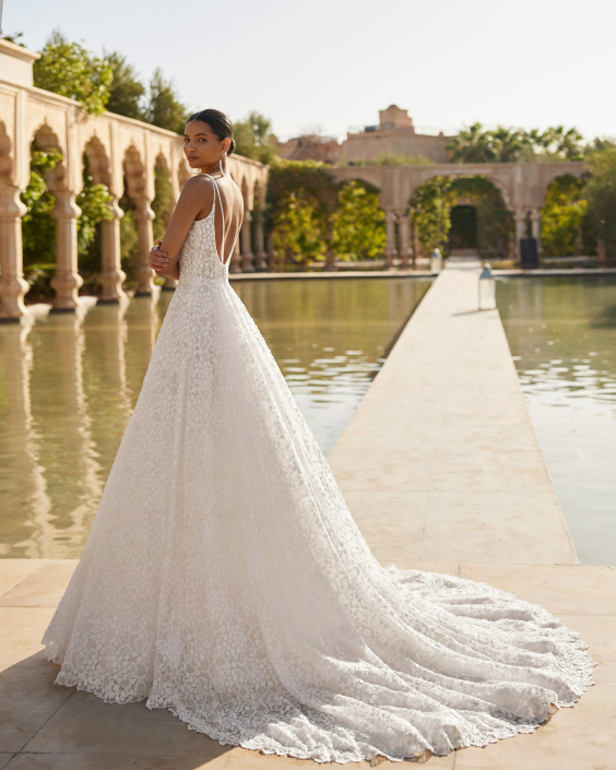 Olmo £1,850 Rosa Clara Olmo Wedding dress available at The Little Bridal Boutique