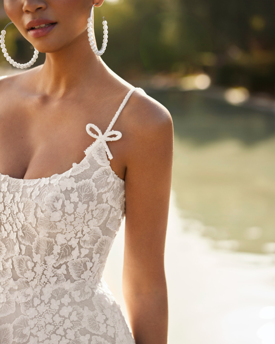 Olmo £1,850 Rosa Clara Olmo Wedding dress available at The Little Bridal Boutique