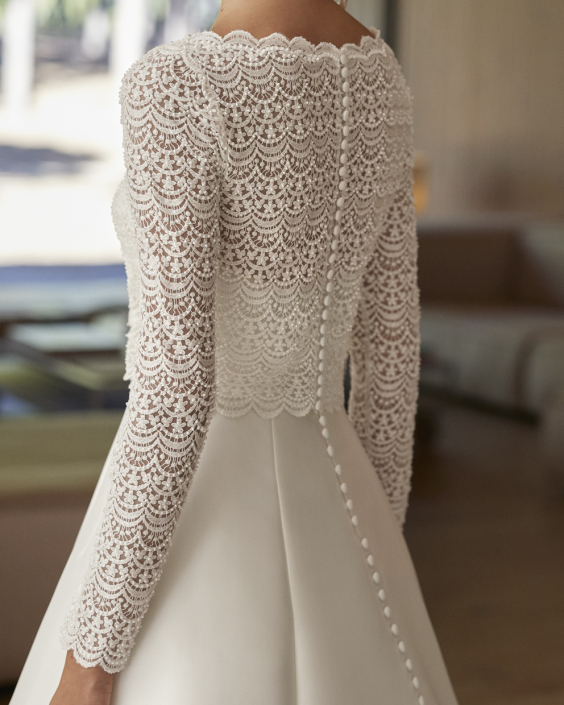Over top £545 Rosa Clara top available at The Little Bridal Boutique