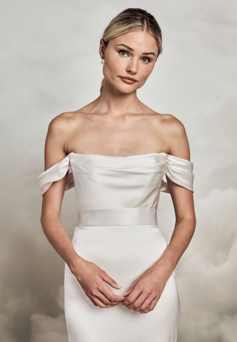 Dune Bodice (shown with Zuri skirt) £495 Dune bodice by Catherine Deane at The Little Bridal Boutique