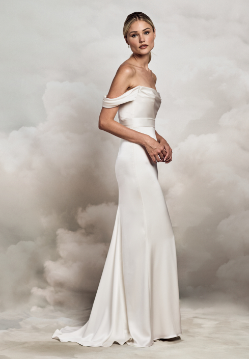 Dune Bodice (shown with Zuri skirt) £495 Dune bodice by Catherine Deane at The Little Bridal Boutique