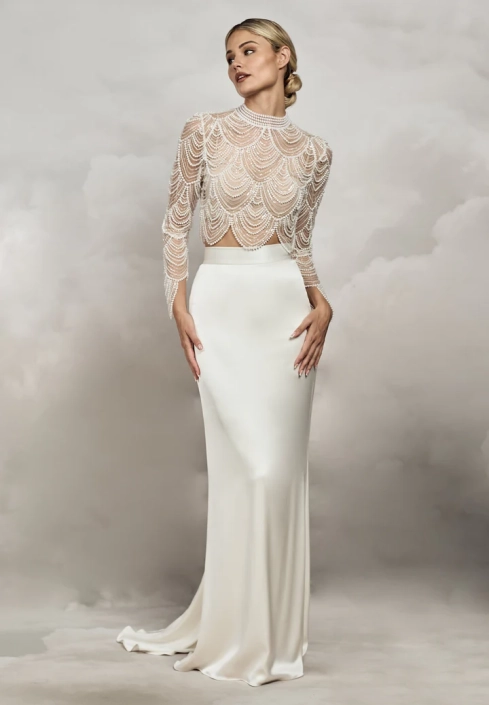 Anya topper by Catherine Deane at The Little Bridal Boutique