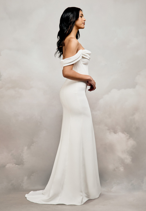 Cassidy Gown with detachable sleeves £950.00 Cassidy Gown by Catherine Deane