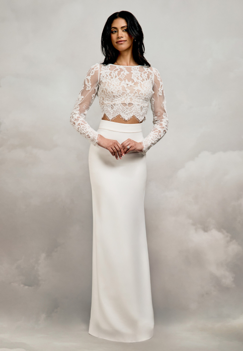 Emily Topper £545 Emily topper by Catherine Deane at The Little Bridal Boutique