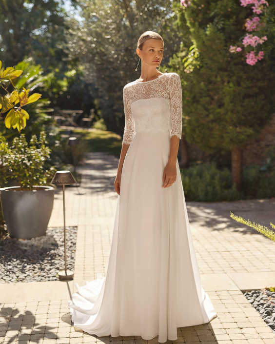 Maylen dress & jacket £1,590 Maylen by Alma Novia at The Little Bridal Boutique