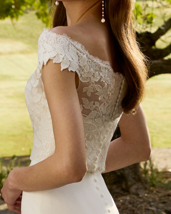 Mariona Top £420 Mariona by Alma Novia at The Little Bridal Boutique