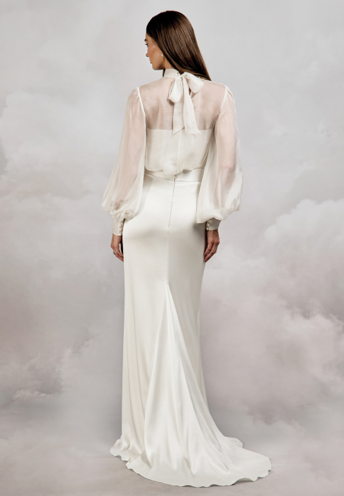 Felicia Top £465 (Shown with Zuri skirt & Darla Bodice) Felicia top by Catherine Deane at The Little Bridal Boutique