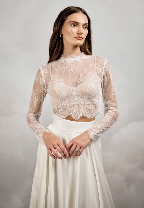 Fiona Top £495 Fiona top by Catherine Deane at The Little Bridal Boutique