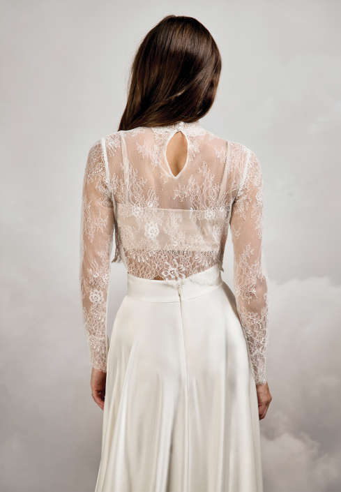 Fiona Top £495 Fiona top by Catherine Deane at The Little Bridal Boutique