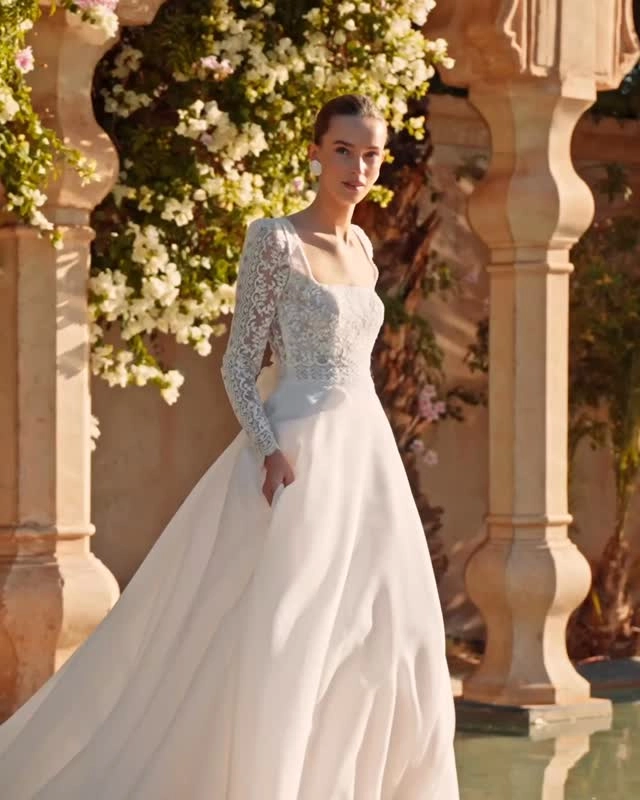 knee length dresses for ladies Turin Lace A-Line Wedding Dress